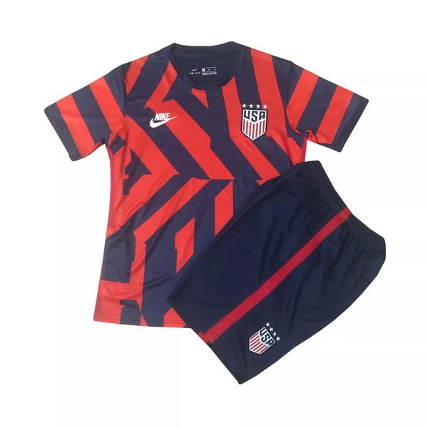 Camiseta Estados Unidos 2ª Kit Niño 2021 Rojo